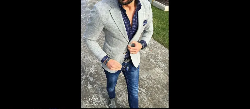 البلايزر الرمادي استثمار آمن وعملي