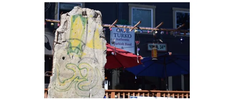 مقهى وجدار برلين في أمريكا