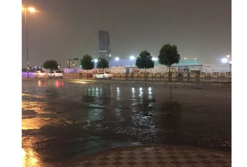 الأرصاد استمرار الحالة المطرية  إلى صباح الغد على الرياض