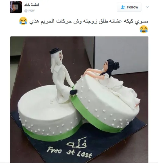 شاهد| كيف احتفل شاب سعودي بطلاقه من زوجته