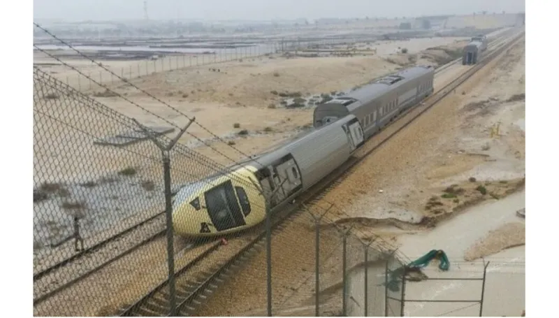 السعودية تفاصيل انقلاب قطار الرياض  الدمام