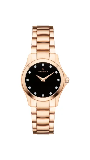 ساعة Movado بلمعان الذهب الوردي.. عندما تجتمع العراقة بالعصرية