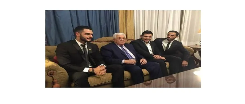 بالصور نجوم ارب ايدول يقابلوا الرئيس الفلسطيني