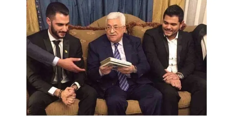 بالصور نجوم ارب ايدول يقابلوا الرئيس الفلسطيني