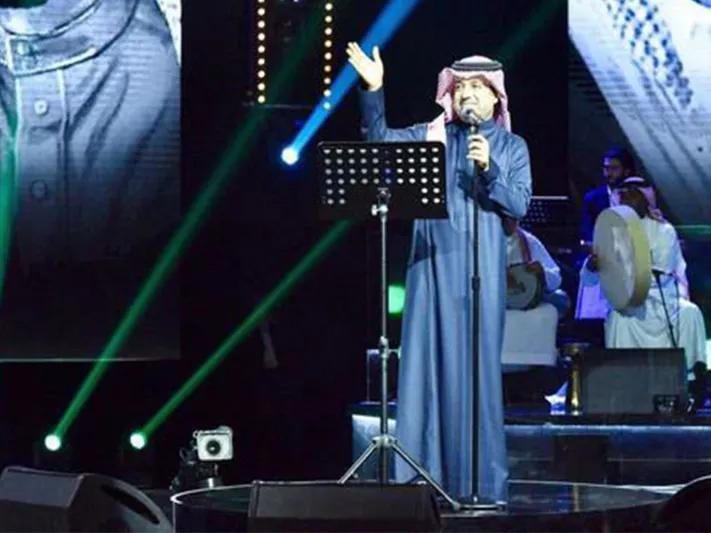 فيديو|| راشد الماجد ومحمد عبده على مسرح الملك فهد