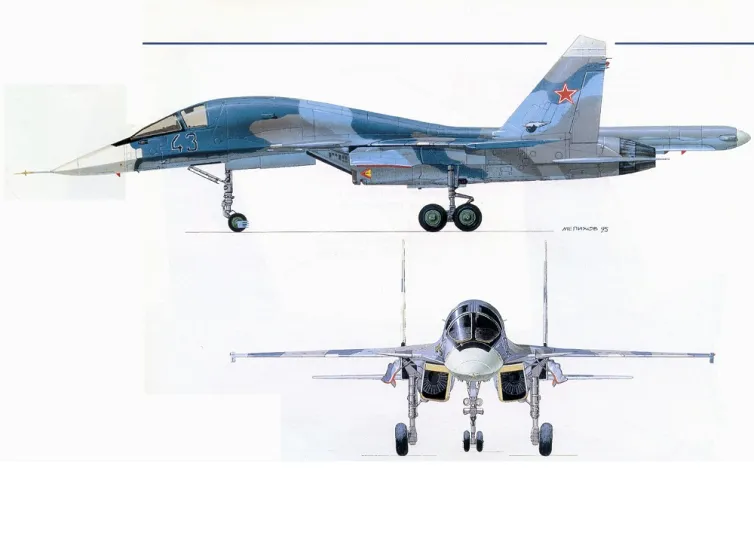 طائرة Cу-34 الروسية تنافس إف - 15 الأمريكية