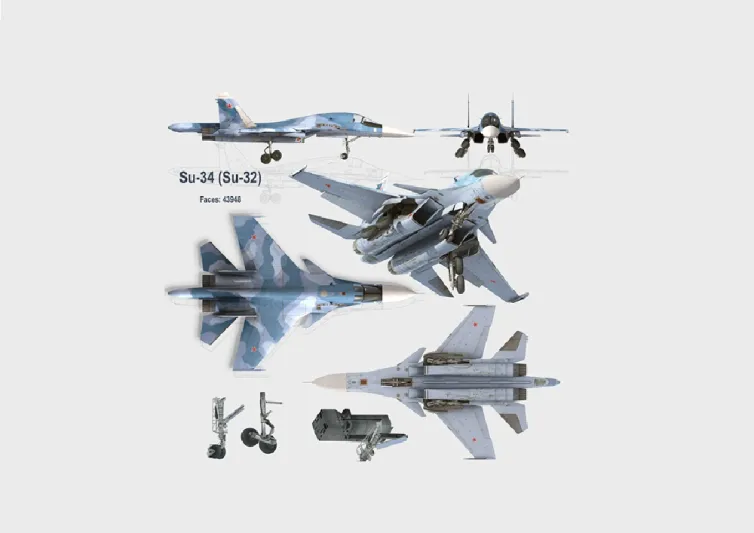 طائرة Cу-34 الروسية تنافس إف - 15 الأمريكية