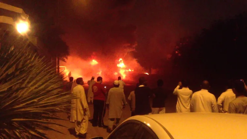 فيديو|  طفل سعودي ينقذ أسرة من حريق مروع