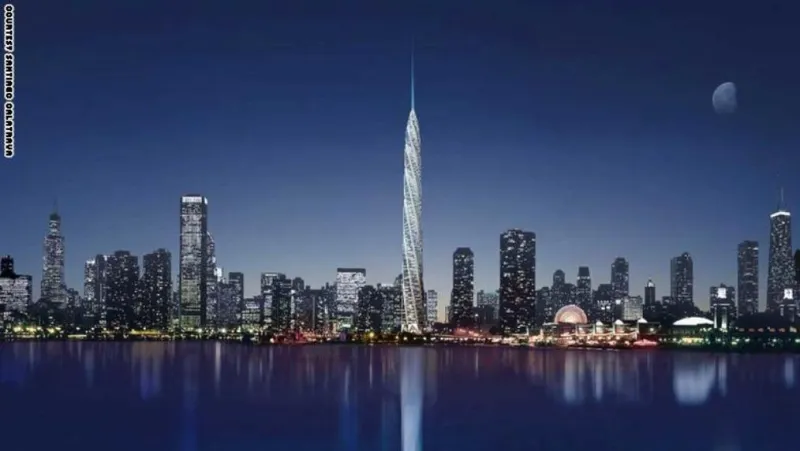 البرج المعلق في دبي (صور)