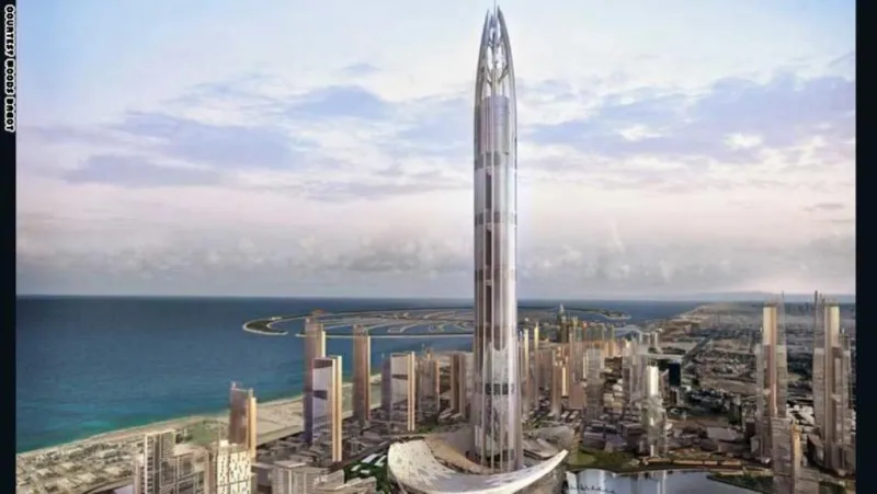 البرج المعلق في دبي (صور)