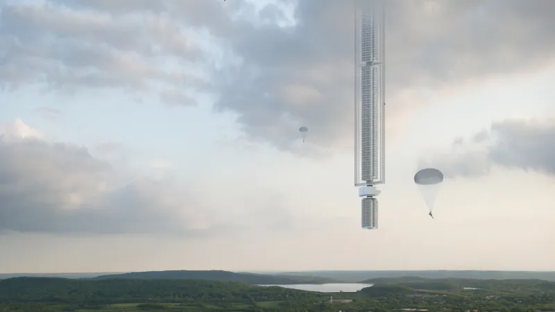 البرج المعلق في دبي (صور)