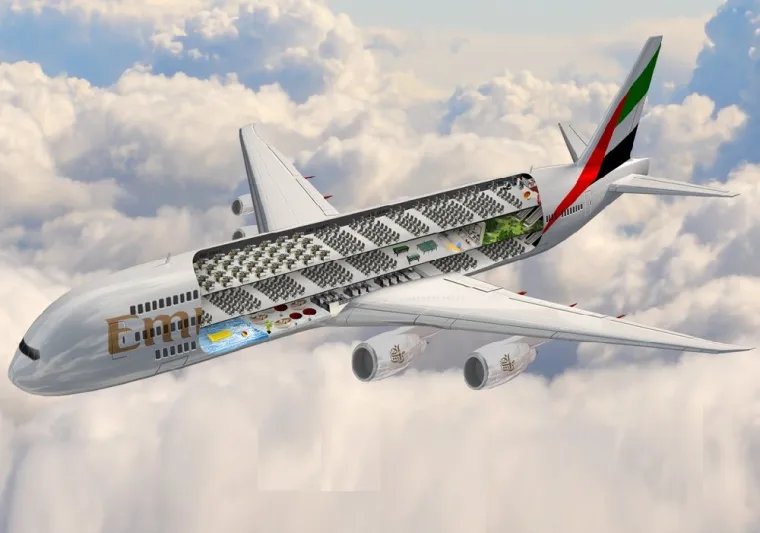 طيران الإمارات يعلن عن أول طائرة ذات ثلاث طوابق .. تعرف على مزاياها (فيديو)