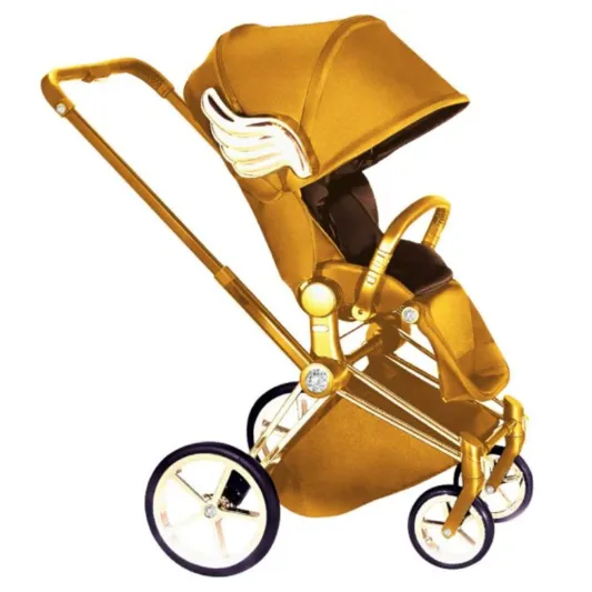 شاهد| عربة أطفال من الذهب في الإمارات.. كم تتوقع سعرها؟