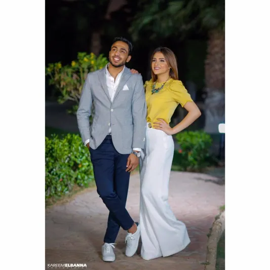 صور| شاهد لأول مرة خطيبة لاعب الاتحاد السابق محمود كهربا