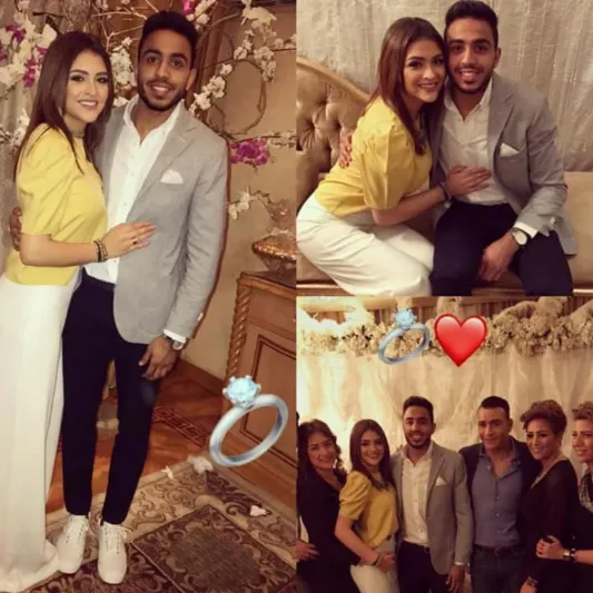 صور| شاهد لأول مرة خطيبة لاعب الاتحاد السابق محمود كهربا