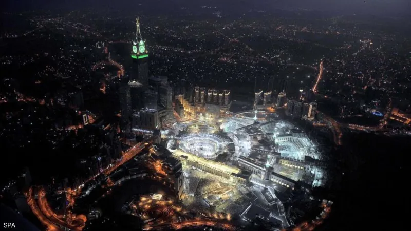 شاهد ساحات مسجد الله الحرام من ارتفاع 1000 متر