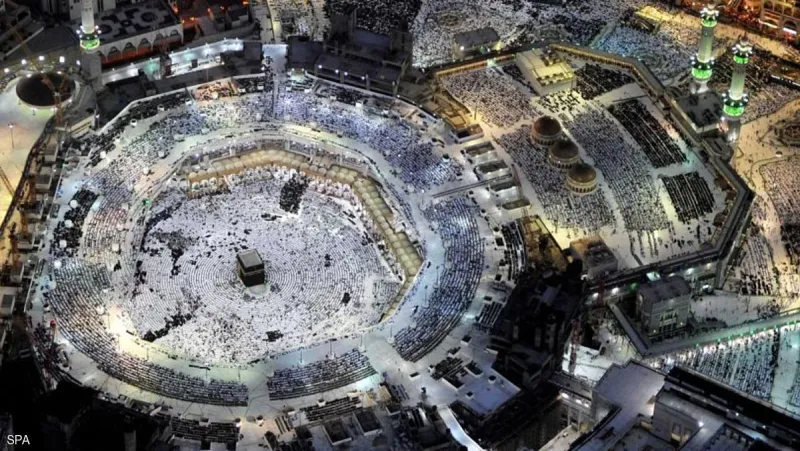 شاهد ساحات مسجد الله الحرام من ارتفاع 1000 متر