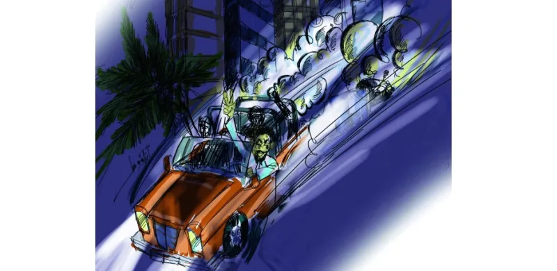 آسيويان يستدرجان الفتيات بمركبات الزبائن