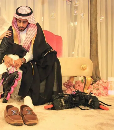 شاهد زلاجات “الإسكيت”  في حفل زجاج سعودي