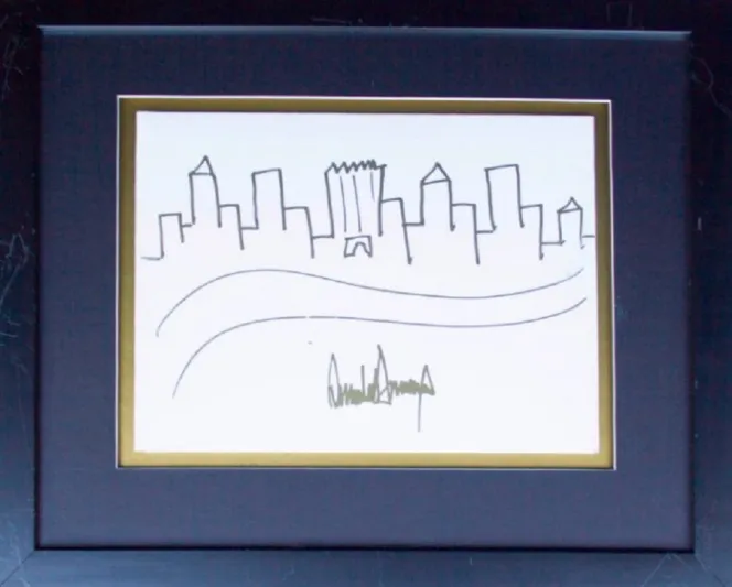 ترامب يعتزم بيع لوحة رسمها في مزاد علني.. شاهدها الآن