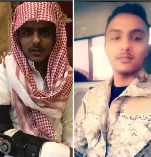 توأم بالحد الجنوبي أحدهما شهيد والآخر مصاب