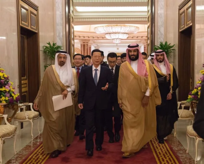 بالصور ولي العهد ونائب رئيس الصين يرأسان اجتماع اللجنة المشتركة بالصور ولي العهد ونائب رئيس الصين يرأسان اجتماع اللجنة المشتركة