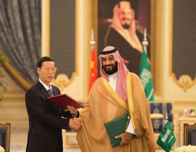 بالصور ولي العهد ونائب رئيس الصين يرأسان اجتماع اللجنة المشتركة بالصور ولي العهد ونائب رئيس الصين يرأسان اجتماع اللجنة المشتركة