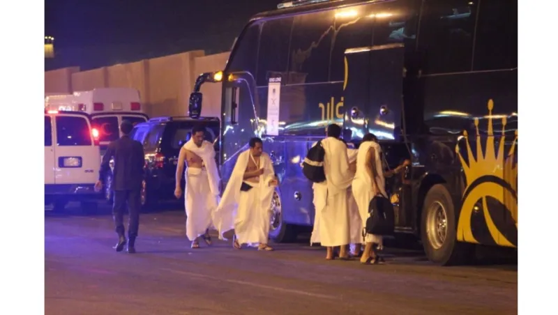 بالصور توافد الحجاج إلى منى في أول يوم التروية