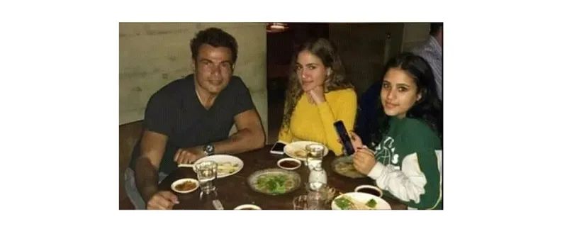 عمرو دياب مع ابنتيه أم مع دينا الشربيني صورة