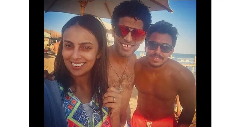 أول صورة لحمدي الميرغني وإسراء عبد الفتاح من شهر العسل