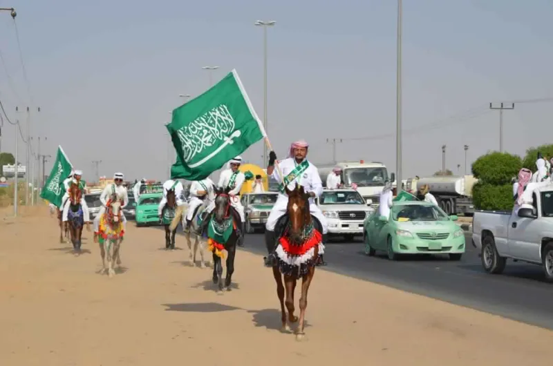 دبي والرياض هكذا يحتفلون باليوم الوطني السعودي