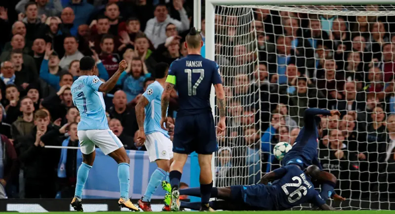 شاهد| أهداف المباراة التاريخية بين مانشستر سيتي ونابولي
