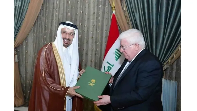خادم الحرمين يبعث رسالة إلى الرئيس العراقي