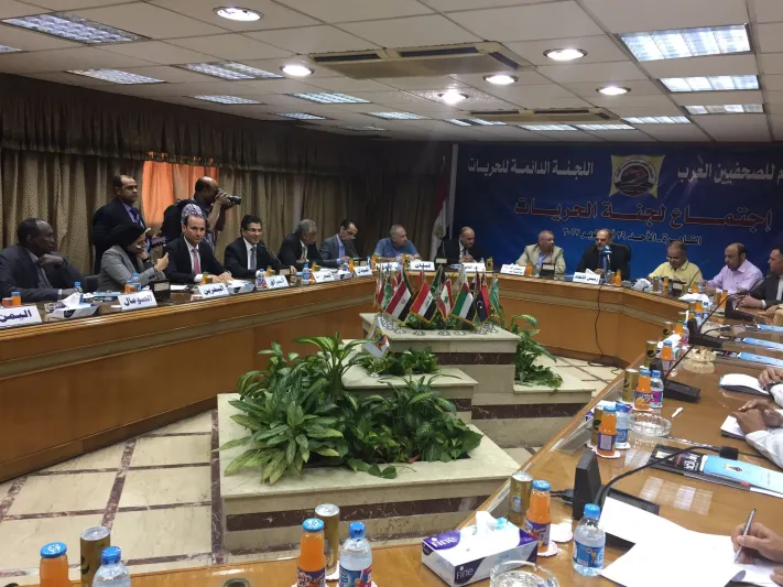 لجنة الحريات باتحاد الصحفيين العرب تصدر تقريرها عن حرية الصحافة