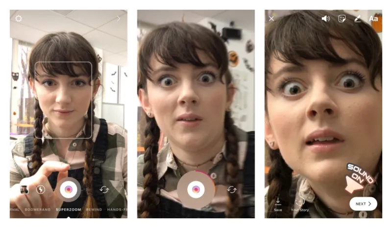 تعرف علي Superzoom .. ميزة جديدة لتسجيل الفيديوهات من انستجرام