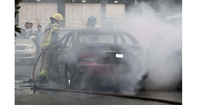ارتفاع عدد ضحايا احتراق مركبة بالشارقة إلى ثلاثة أشخاص
