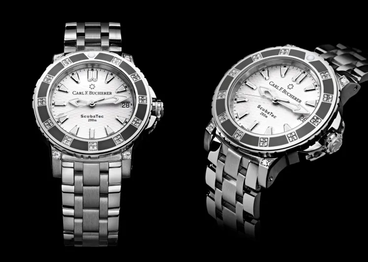 ساعة باترافي سكوباتيك النسائية.. محيط متلألأ بالألماس