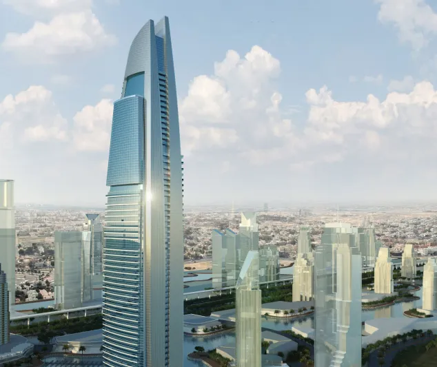 فيديو| غرق برج داماك جدة من قوة امطار