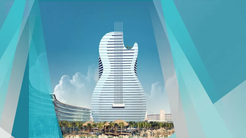 شاهد| أول فندق في العالم على شكل آلة الغيتار