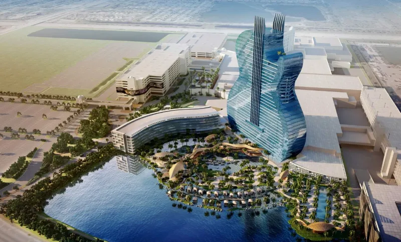 شاهد| أول فندق في العالم على شكل آلة الغيتار