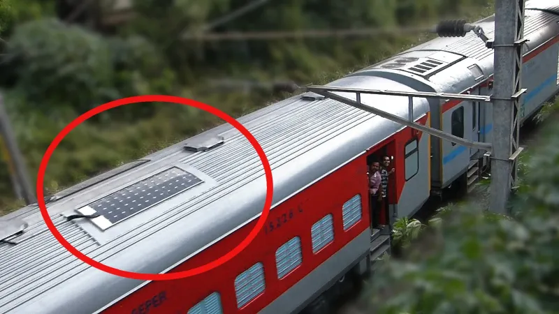 أول قطار في العالم يعمل بالطاقة الشمسية (صور)