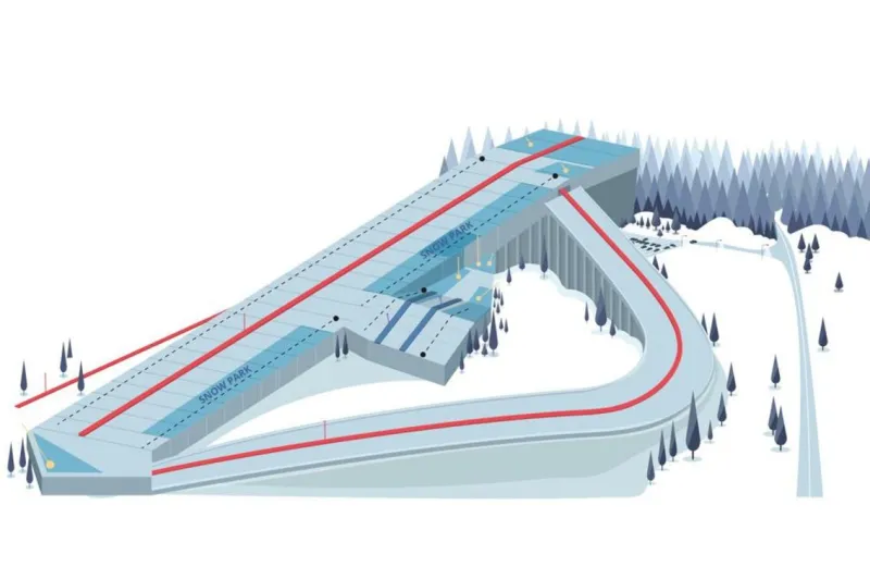 "Snow Arena" مركز ترفيهي شتوي فريد من نوعه في دروسكنينكاي