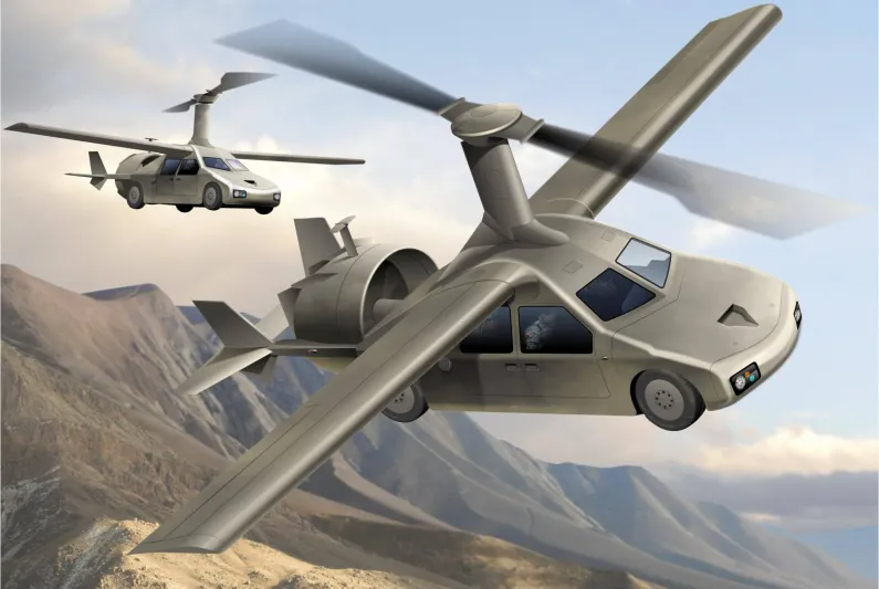 فيديو | غريب لسيارتين ترتفعان في الهواء يثير حيرة المواطنين