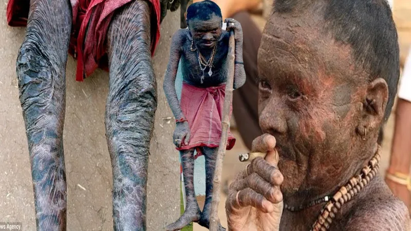 شاهد.. هندي يبدل جلده كالأفعى كل 10 أيام!