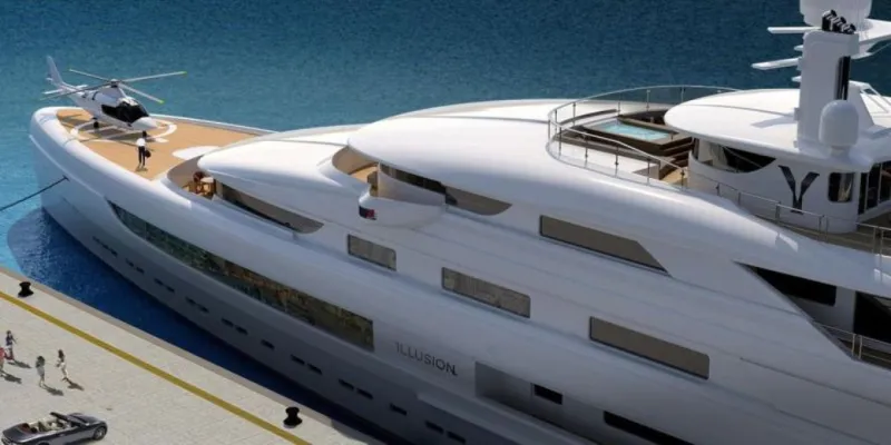 بقيمة 45 مليون دولار .. أكبر يخت صيني مكون من ستة طوابق (فيديو)