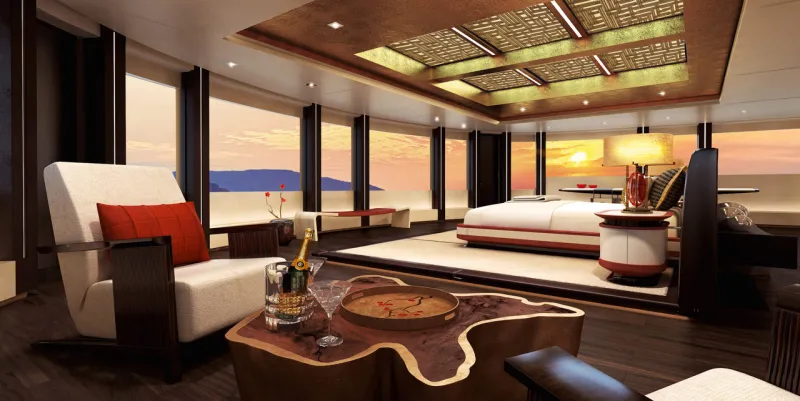 بقيمة 45 مليون دولار .. أكبر يخت صيني مكون من ستة طوابق (فيديو)