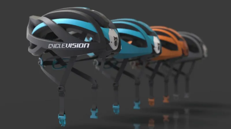  أول خوذة دراجات في العالم بكاميرا مزدوجة (فيديو)