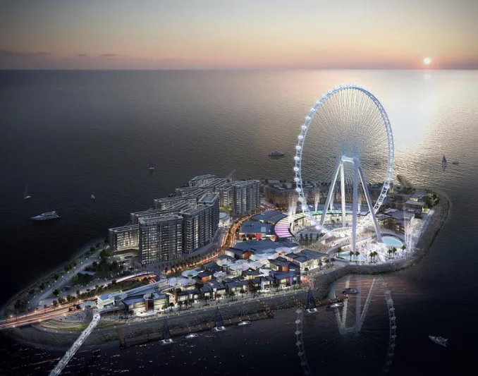 في دبي فقط.. شاهد أطول عجلة ترفيهية وأطول منصة تسلق بالحبال في العالم!