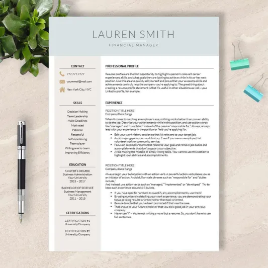 الطريقة المثلى لكتابة السيرة الذاتية للمديرين وأصحاب المناصب العليا