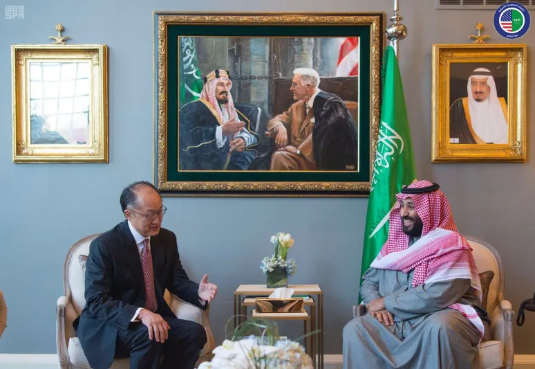 شاهد| تفاصيل لقاء ولي العهد السعودي مع وزير الخزانة الأمريكي